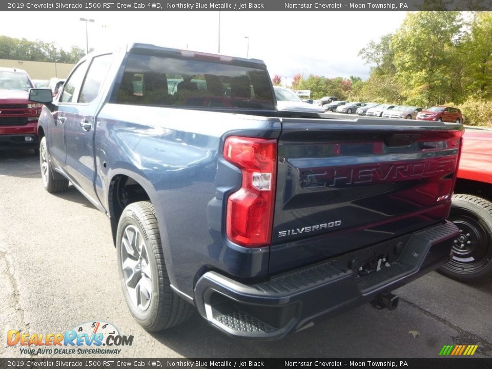 2019 Chevrolet Silverado 1500 RST Crew Cab 4WD Northsky Blue Metallic / Jet Black Photo #3