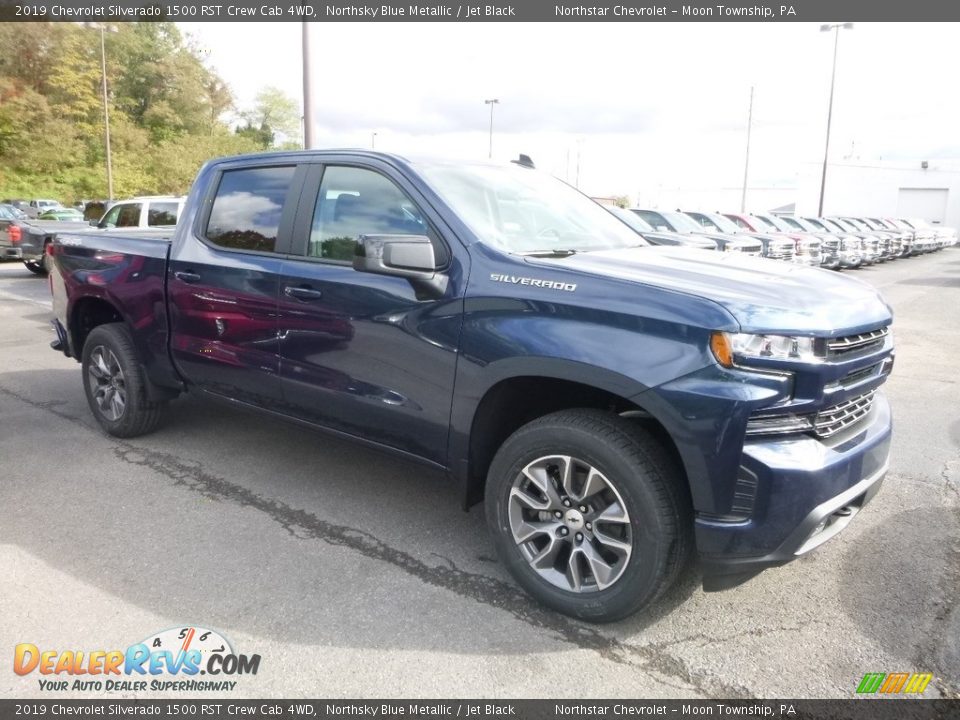 2019 Chevrolet Silverado 1500 RST Crew Cab 4WD Northsky Blue Metallic / Jet Black Photo #6