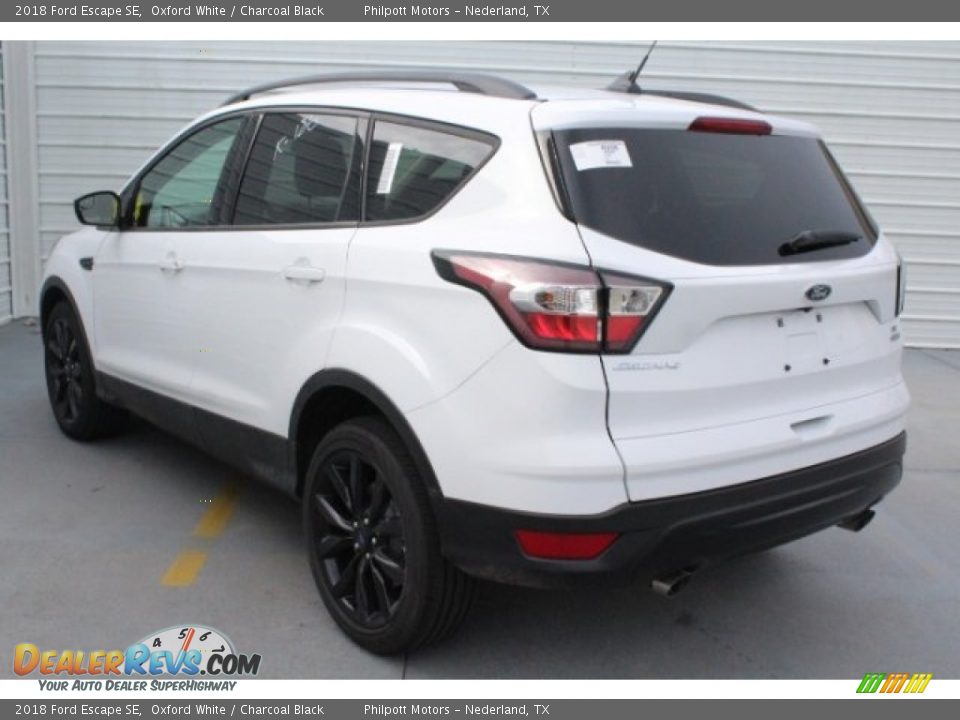 2018 Ford Escape SE Oxford White / Charcoal Black Photo #7