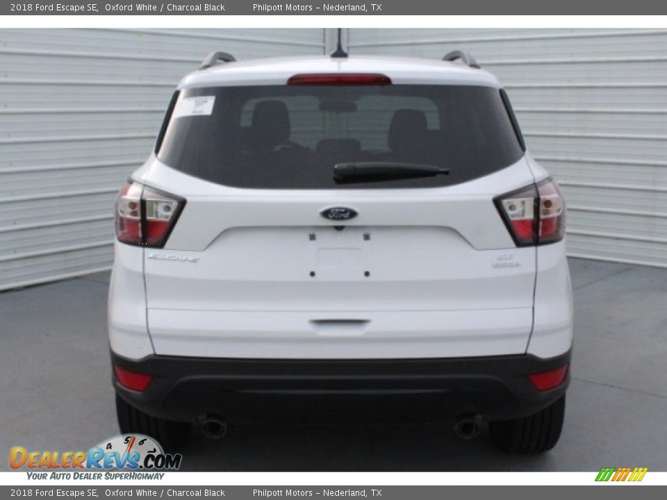 2018 Ford Escape SE Oxford White / Charcoal Black Photo #8