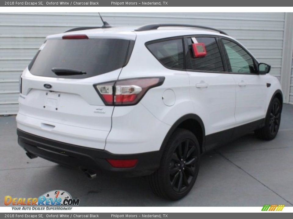 2018 Ford Escape SE Oxford White / Charcoal Black Photo #9
