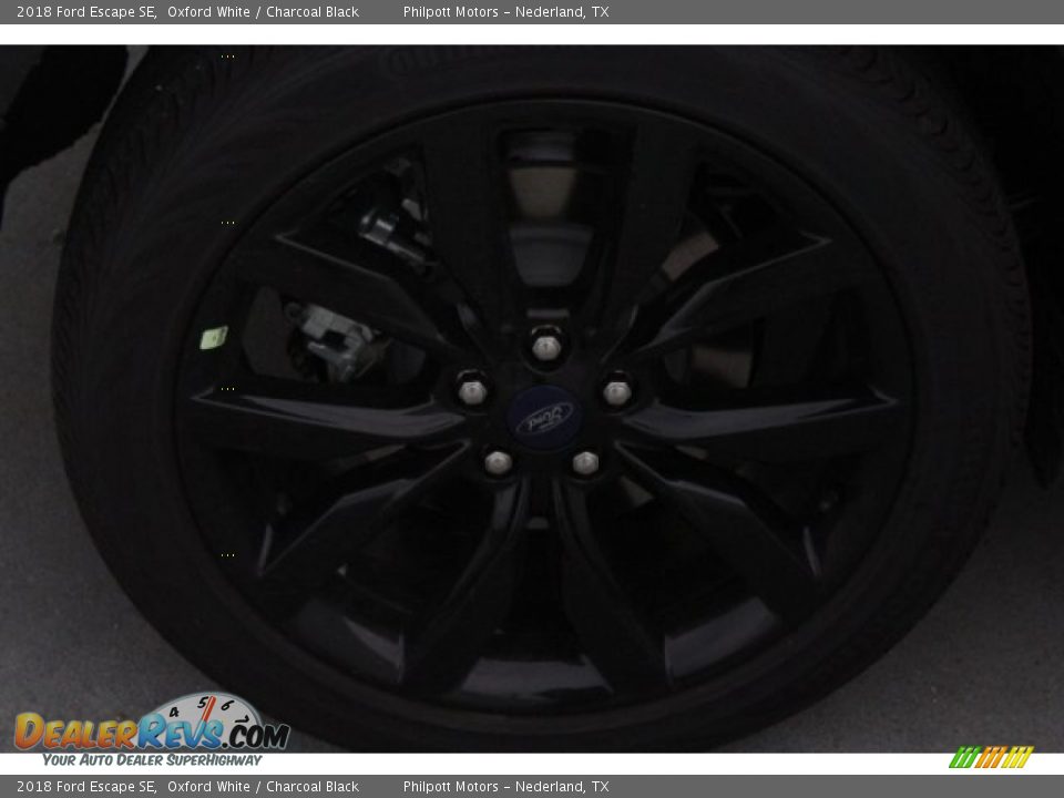 2018 Ford Escape SE Oxford White / Charcoal Black Photo #10