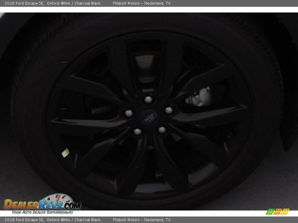 2018 Ford Escape SE Oxford White / Charcoal Black Photo #11
