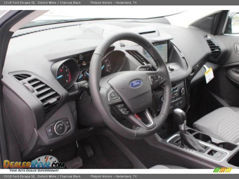 2018 Ford Escape SE Oxford White / Charcoal Black Photo #13