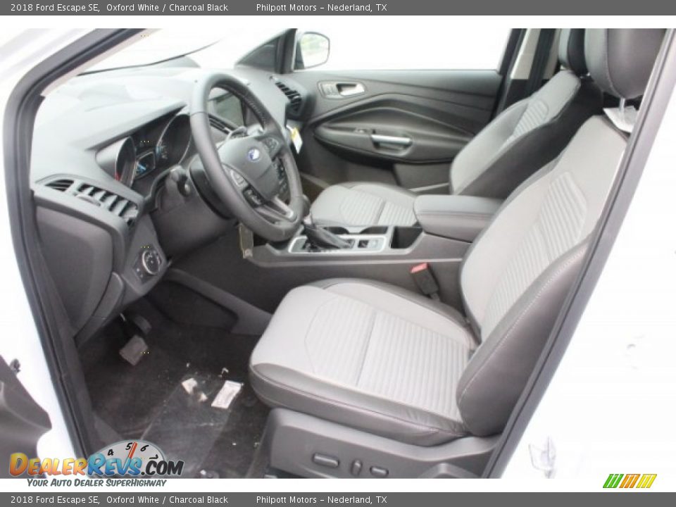 2018 Ford Escape SE Oxford White / Charcoal Black Photo #14