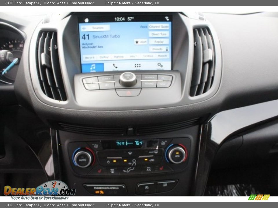 2018 Ford Escape SE Oxford White / Charcoal Black Photo #16