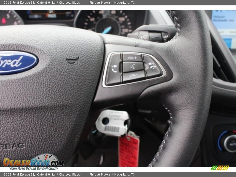 2018 Ford Escape SE Oxford White / Charcoal Black Photo #19