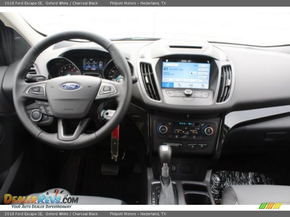 2018 Ford Escape SE Oxford White / Charcoal Black Photo #24