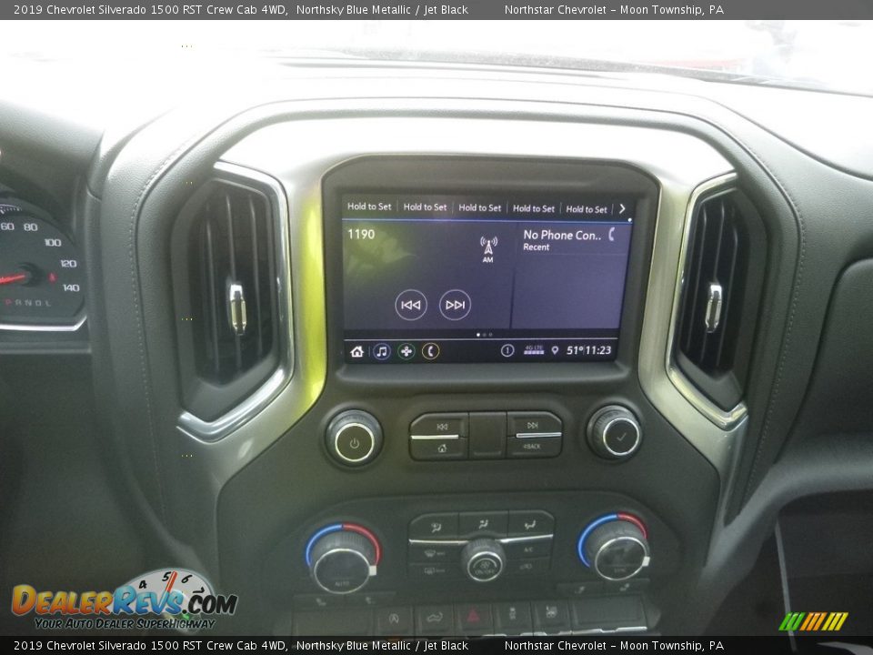 2019 Chevrolet Silverado 1500 RST Crew Cab 4WD Northsky Blue Metallic / Jet Black Photo #17