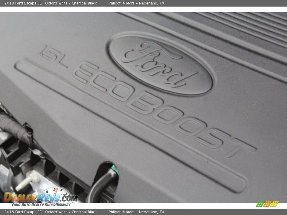 2018 Ford Escape SE Oxford White / Charcoal Black Photo #33