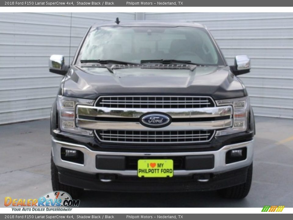 2018 Ford F150 Lariat SuperCrew 4x4 Shadow Black / Black Photo #2