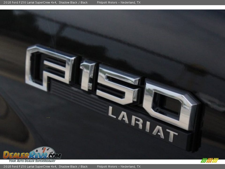 2018 Ford F150 Lariat SuperCrew 4x4 Shadow Black / Black Photo #7