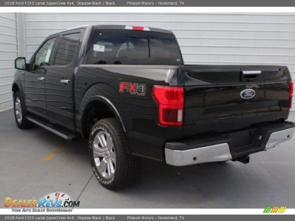 2018 Ford F150 Lariat SuperCrew 4x4 Shadow Black / Black Photo #8