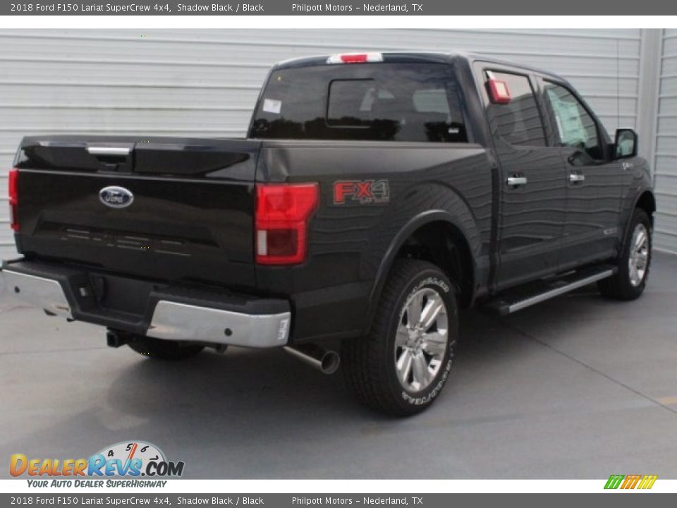 2018 Ford F150 Lariat SuperCrew 4x4 Shadow Black / Black Photo #10