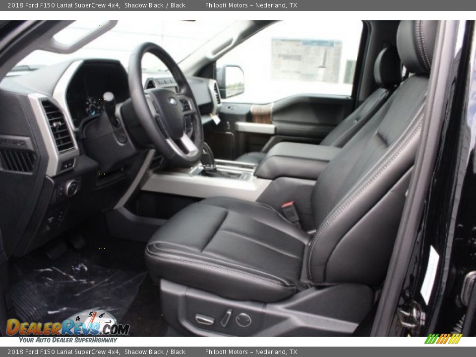 2018 Ford F150 Lariat SuperCrew 4x4 Shadow Black / Black Photo #15
