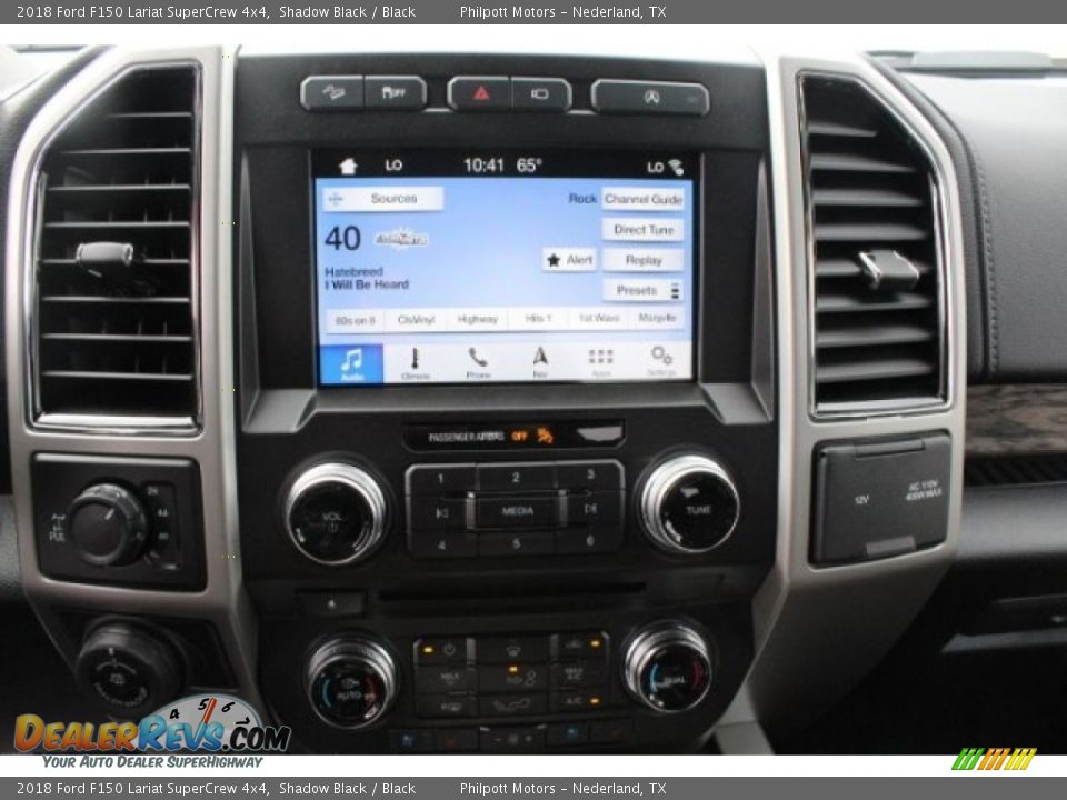 2018 Ford F150 Lariat SuperCrew 4x4 Shadow Black / Black Photo #18
