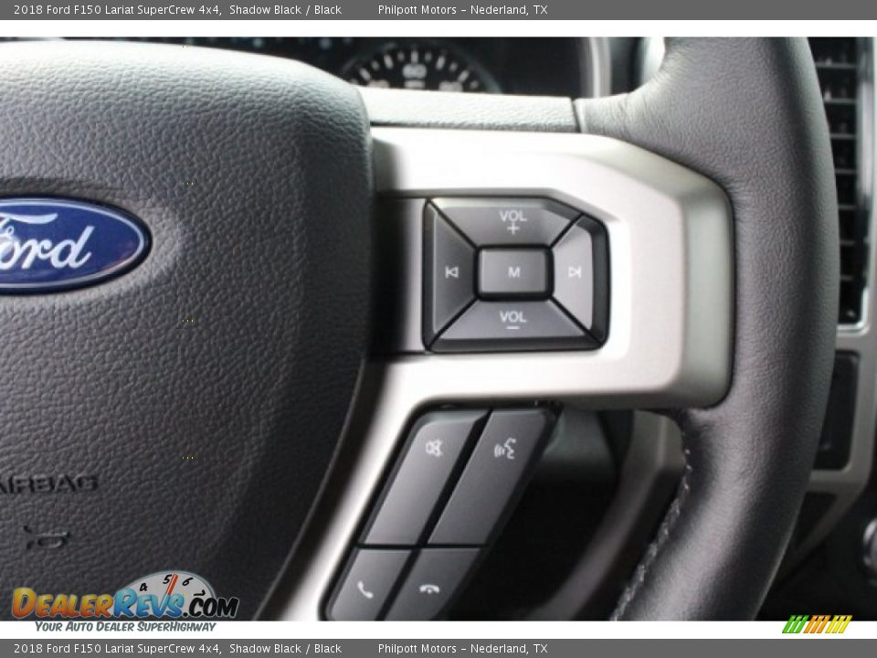 2018 Ford F150 Lariat SuperCrew 4x4 Shadow Black / Black Photo #22