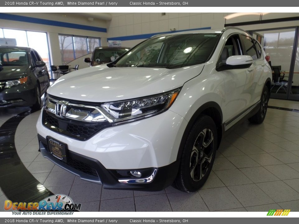 2018 Honda CR-V Touring AWD White Diamond Pearl / Ivory Photo #1
