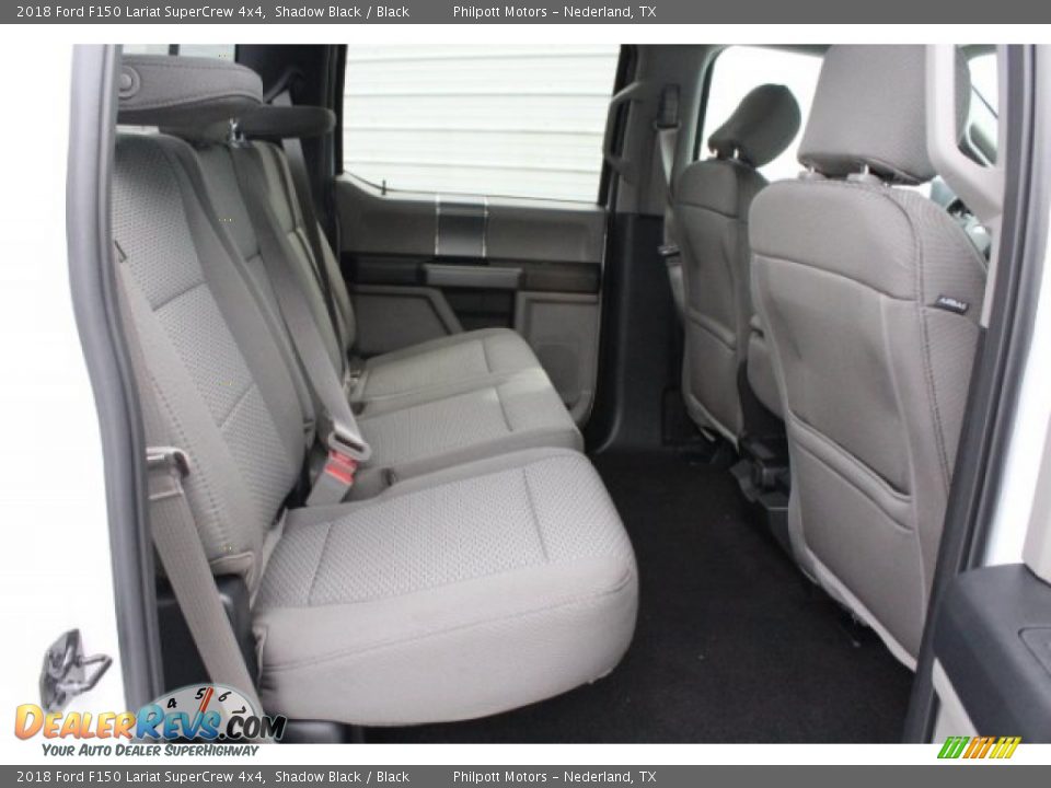 2018 Ford F150 Lariat SuperCrew 4x4 Shadow Black / Black Photo #27
