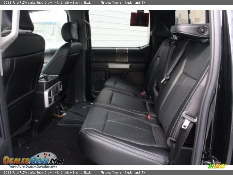 2018 Ford F150 Lariat SuperCrew 4x4 Shadow Black / Black Photo #28