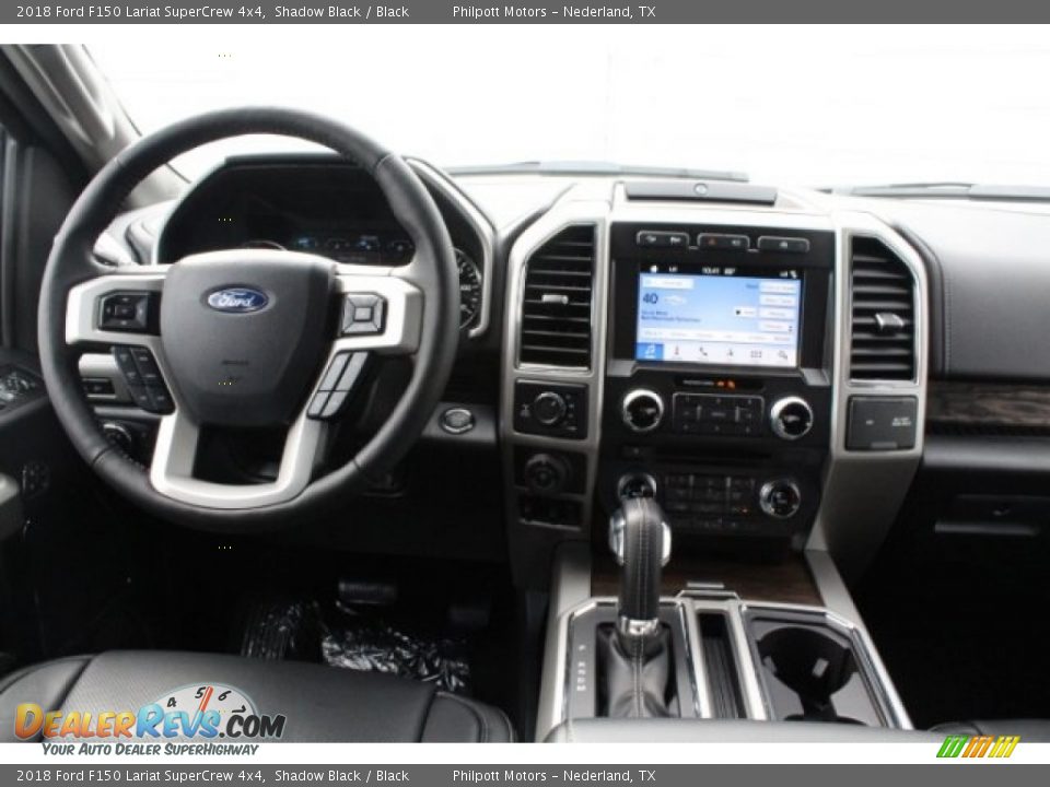 2018 Ford F150 Lariat SuperCrew 4x4 Shadow Black / Black Photo #30