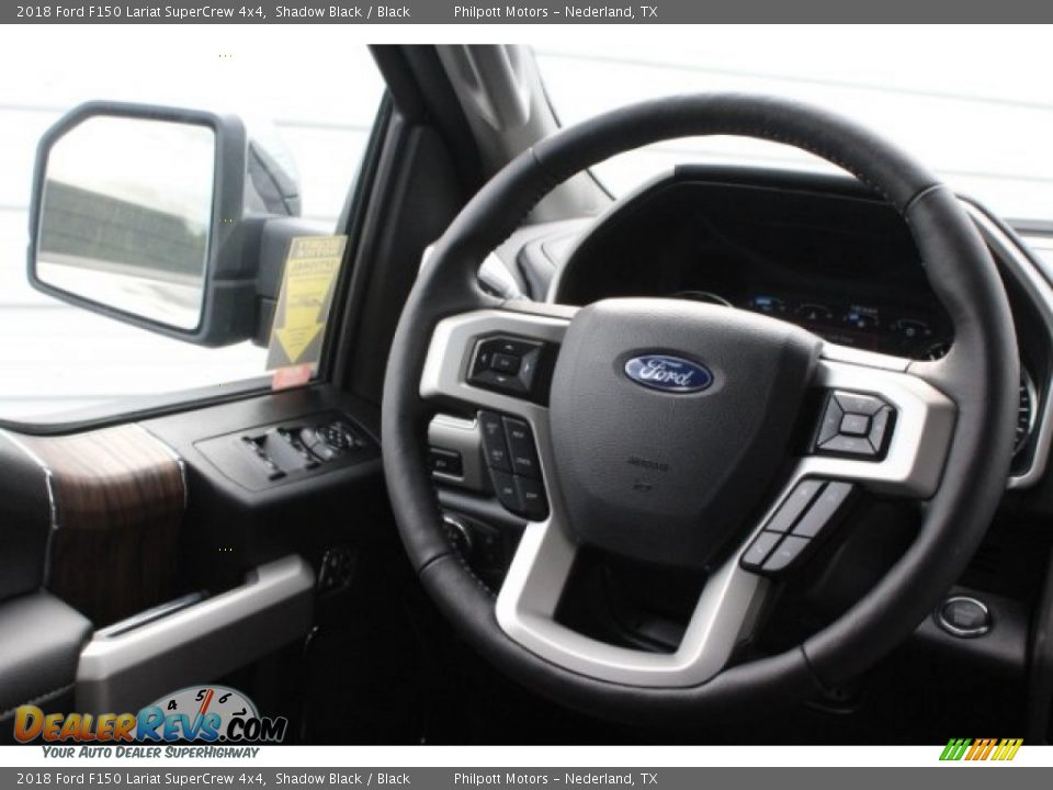 2018 Ford F150 Lariat SuperCrew 4x4 Shadow Black / Black Photo #31
