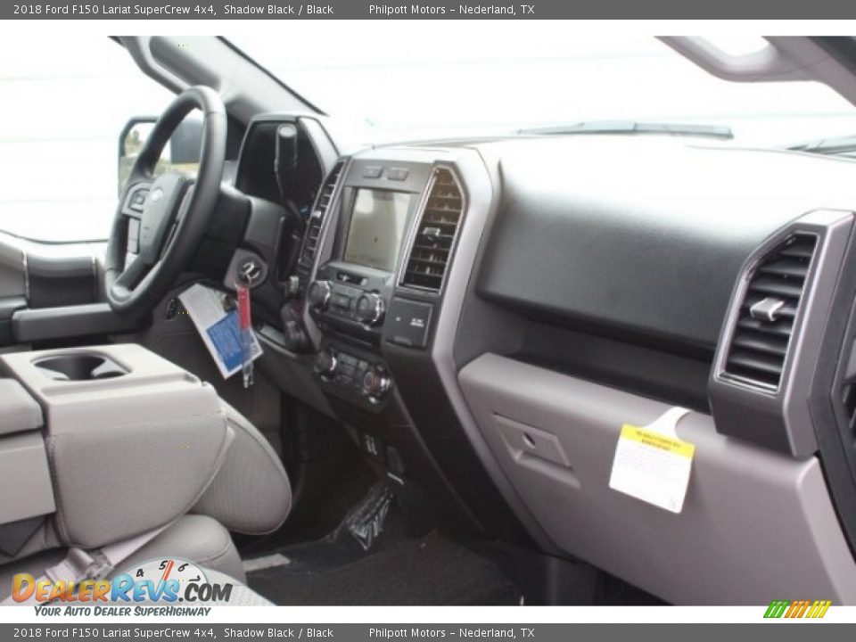 2018 Ford F150 Lariat SuperCrew 4x4 Shadow Black / Black Photo #32