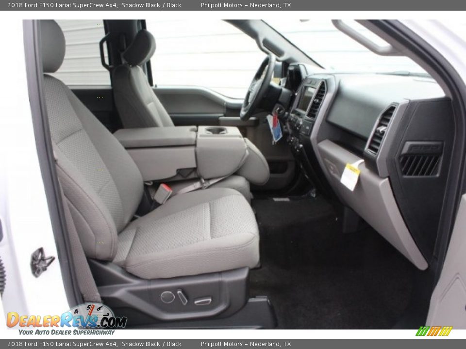 2018 Ford F150 Lariat SuperCrew 4x4 Shadow Black / Black Photo #34