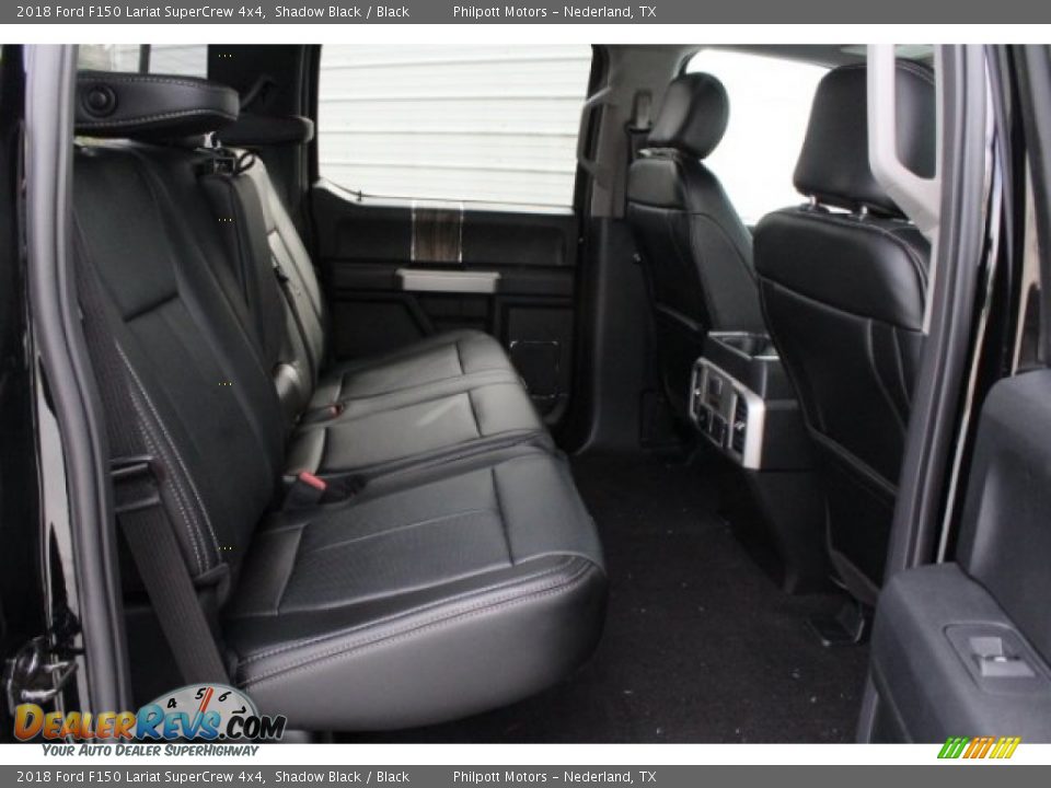 2018 Ford F150 Lariat SuperCrew 4x4 Shadow Black / Black Photo #35