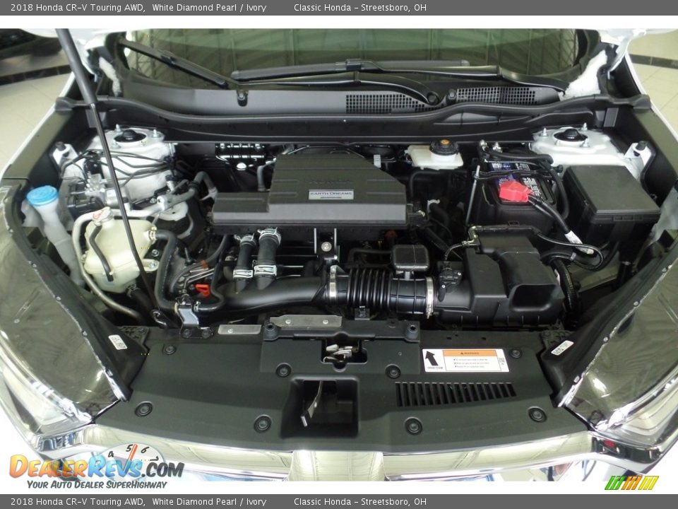 2018 Honda CR-V Touring AWD White Diamond Pearl / Ivory Photo #19