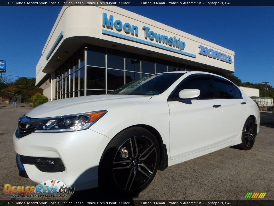 2017 Honda Accord Sport Special Edition Sedan White Orchid Pearl / Black Photo #1