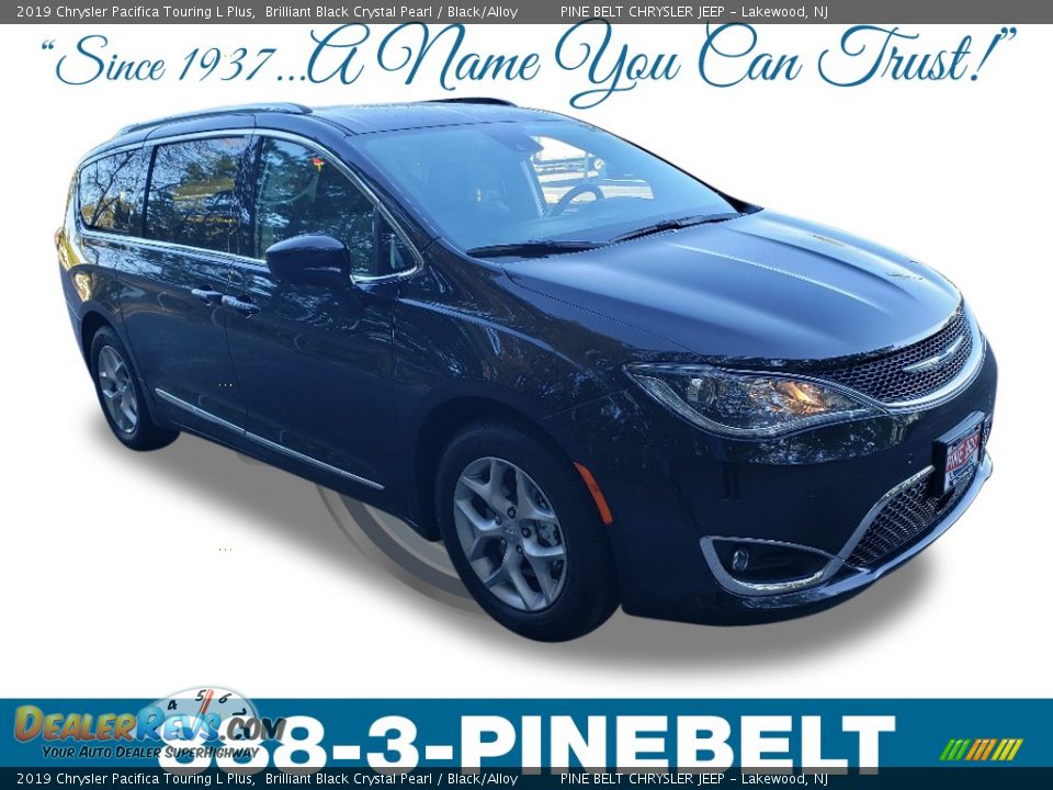2019 Chrysler Pacifica Touring L Plus Brilliant Black Crystal Pearl / Black/Alloy Photo #1