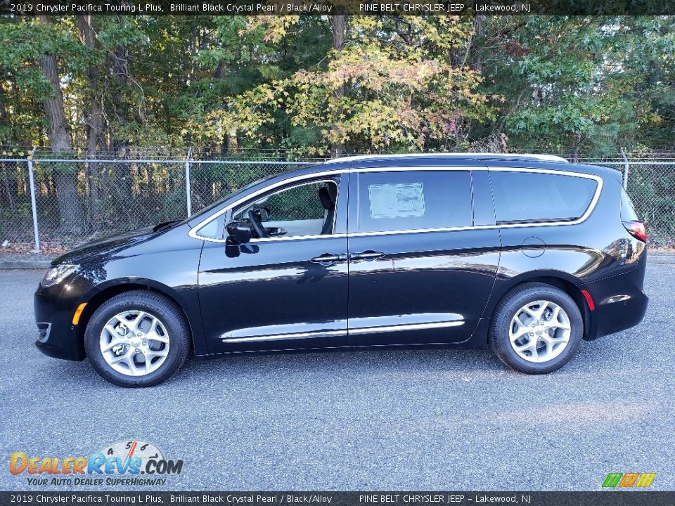 2019 Chrysler Pacifica Touring L Plus Brilliant Black Crystal Pearl / Black/Alloy Photo #3