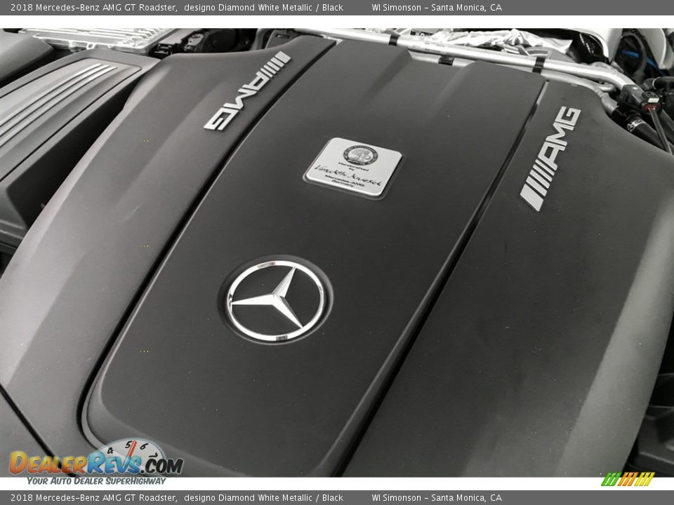 2018 Mercedes-Benz AMG GT Roadster designo Diamond White Metallic / Black Photo #29