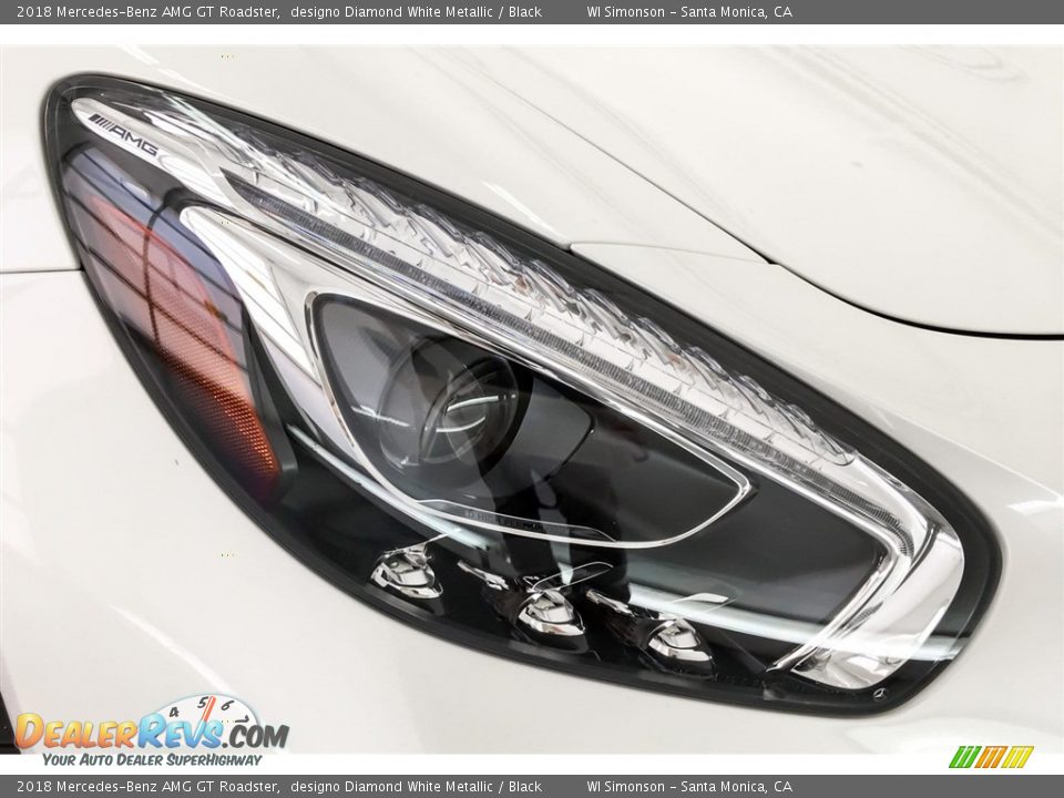 2018 Mercedes-Benz AMG GT Roadster designo Diamond White Metallic / Black Photo #30