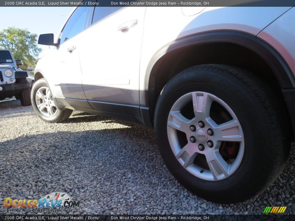 2008 GMC Acadia SLE Liquid Silver Metallic / Ebony Photo #9
