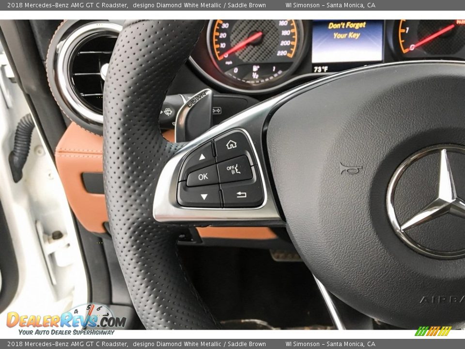 2018 Mercedes-Benz AMG GT C Roadster Steering Wheel Photo #17