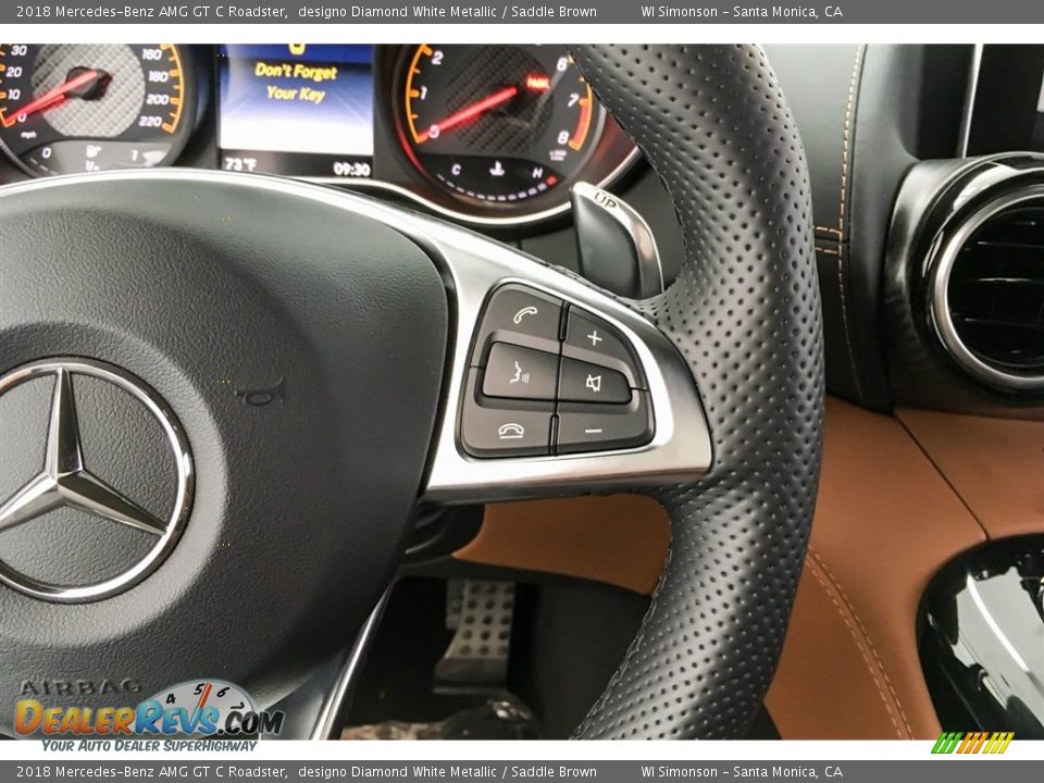 2018 Mercedes-Benz AMG GT C Roadster Steering Wheel Photo #18