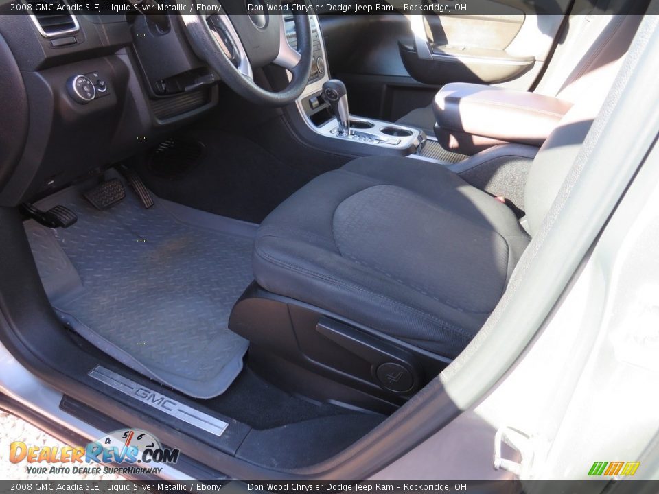2008 GMC Acadia SLE Liquid Silver Metallic / Ebony Photo #17
