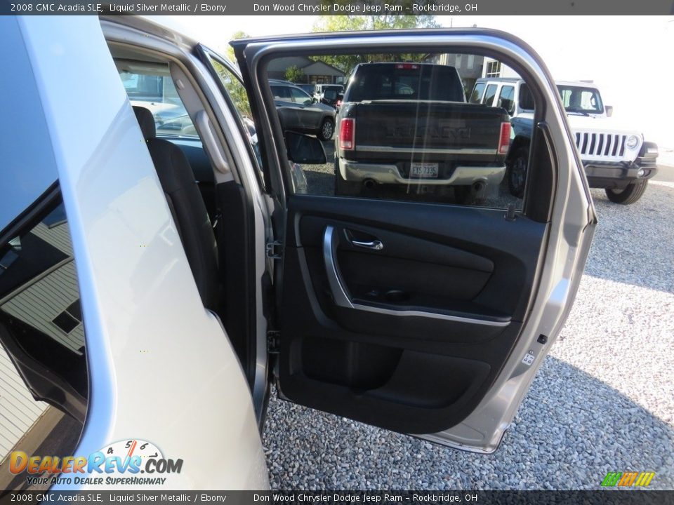 2008 GMC Acadia SLE Liquid Silver Metallic / Ebony Photo #22