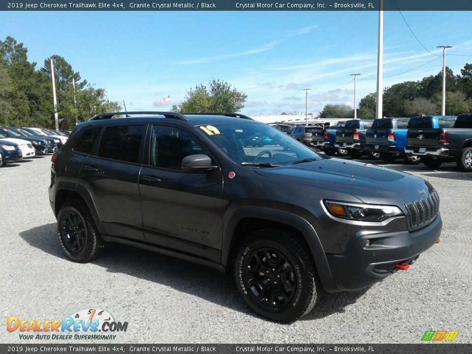 2019 Jeep Cherokee Trailhawk Elite 4x4 Granite Crystal Metallic / Black Photo #7