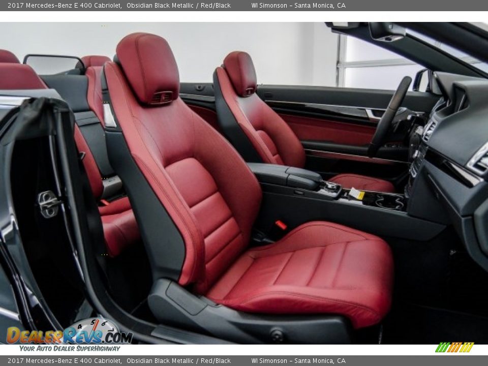 Red/Black Interior - 2017 Mercedes-Benz E 400 Cabriolet Photo #2