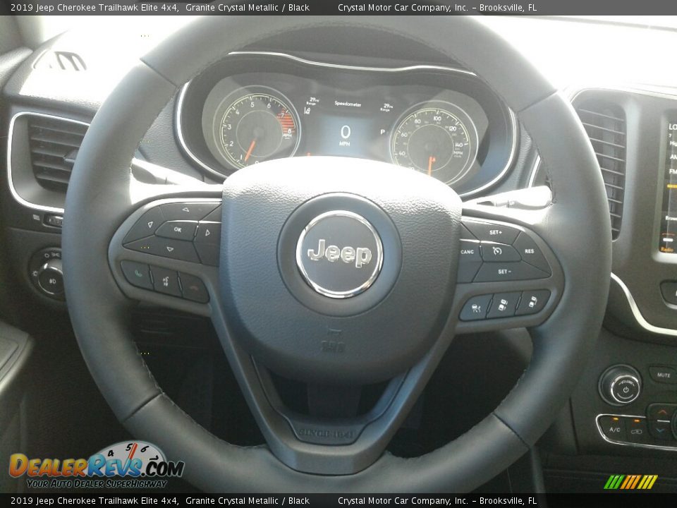 2019 Jeep Cherokee Trailhawk Elite 4x4 Granite Crystal Metallic / Black Photo #14