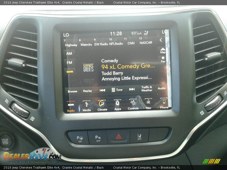 2019 Jeep Cherokee Trailhawk Elite 4x4 Granite Crystal Metallic / Black Photo #15