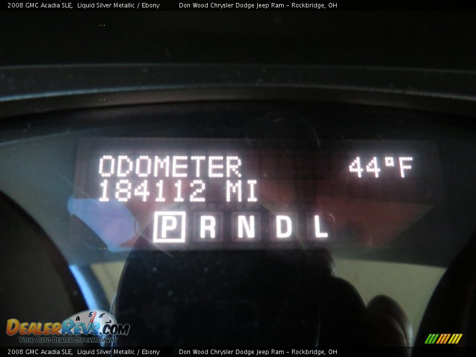 2008 GMC Acadia SLE Liquid Silver Metallic / Ebony Photo #34