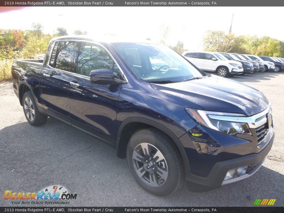 Obsidian Blue Pearl 2019 Honda Ridgeline RTL-E AWD Photo #5