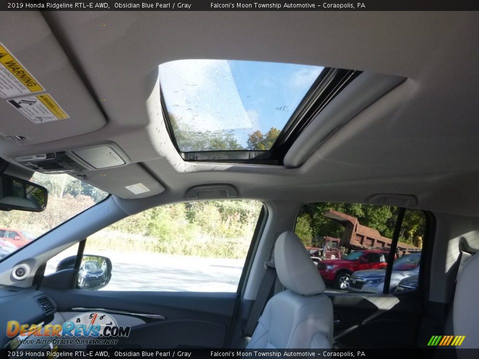 Sunroof of 2019 Honda Ridgeline RTL-E AWD Photo #13