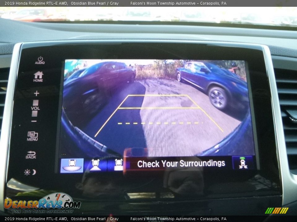 2019 Honda Ridgeline RTL-E AWD Obsidian Blue Pearl / Gray Photo #15