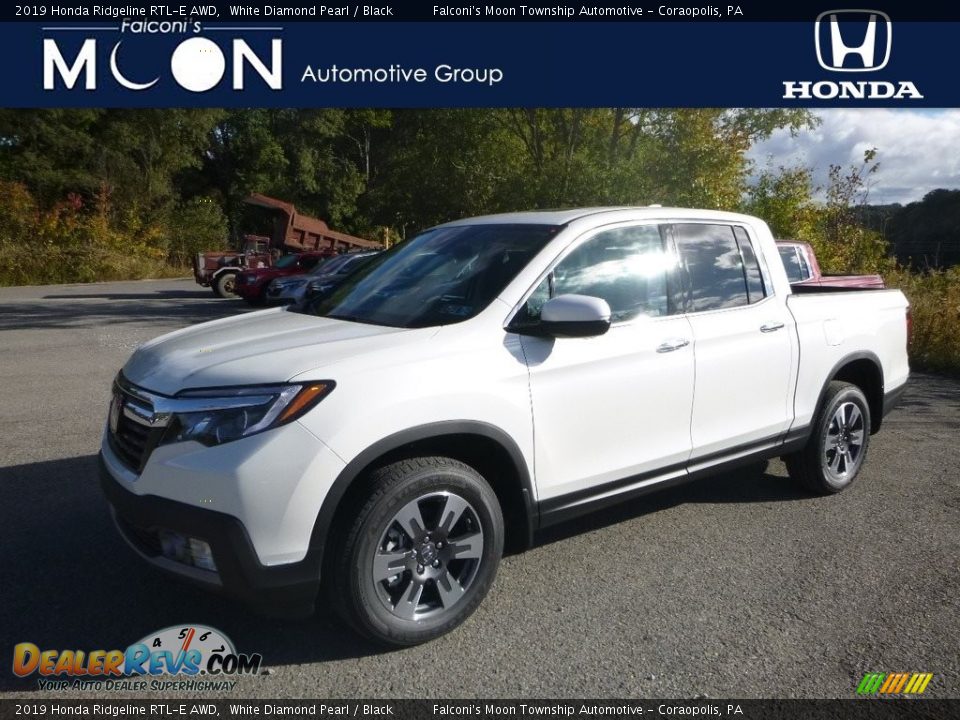 2019 Honda Ridgeline RTL-E AWD White Diamond Pearl / Black Photo #1