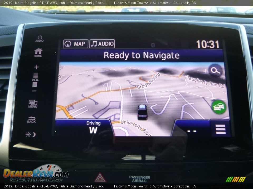 2019 Honda Ridgeline RTL-E AWD White Diamond Pearl / Black Photo #14